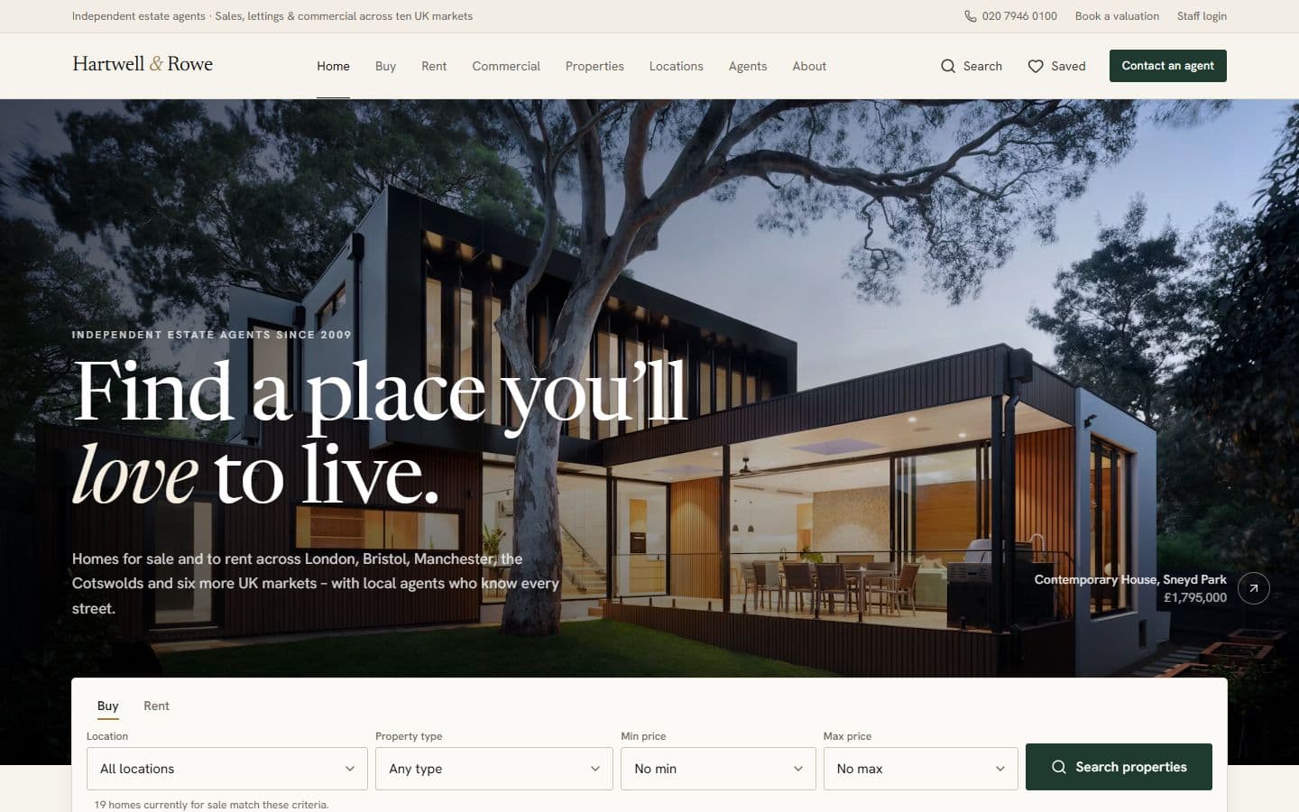 Real Estate Agency Website & CRM